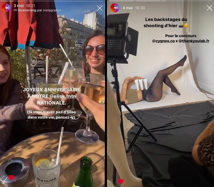 Stories Instagram de Mimetism Agency