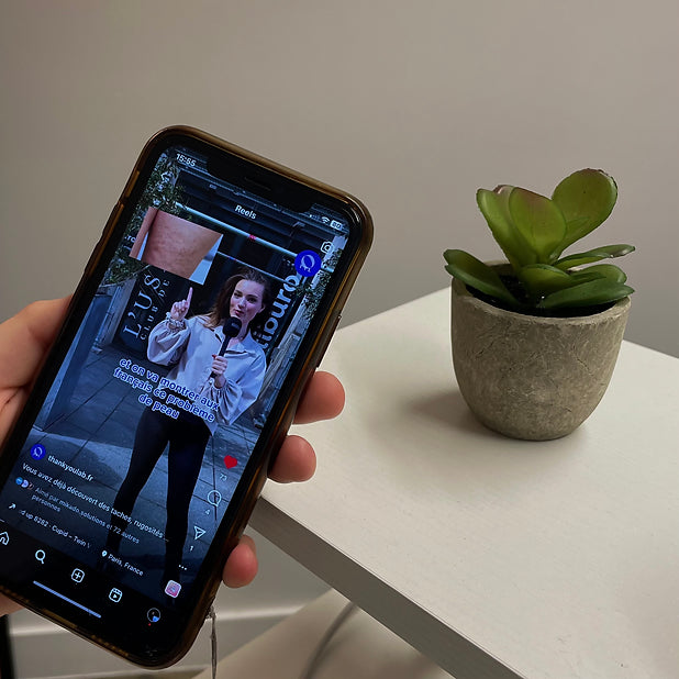 Application TikTok sur un iPhone