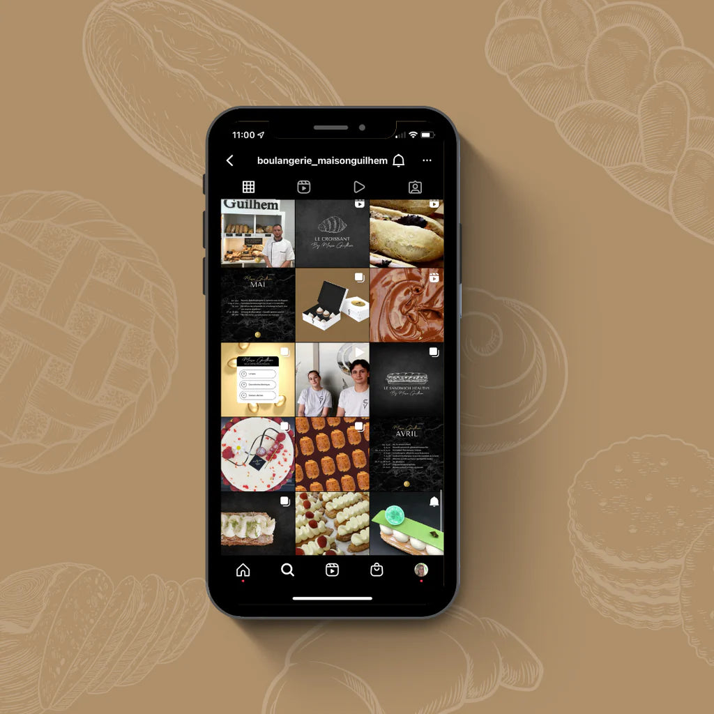 Mockup compte instagram Maison Guilhem