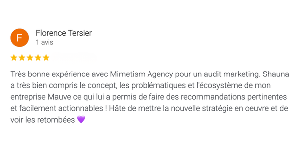 Avis client